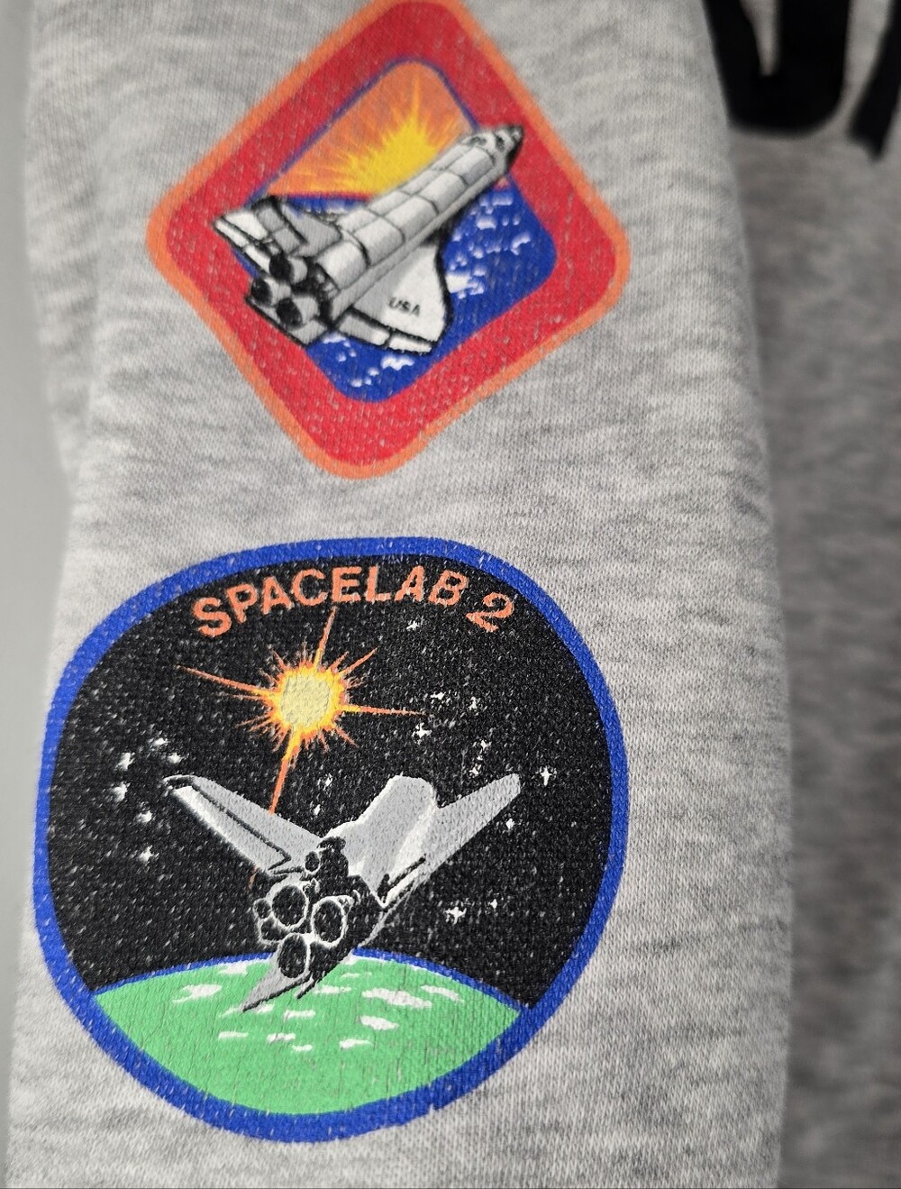 NASA Grey Patch-Sleeve Kids Sweatshirt Vintage Inspired 5T - Picture 6 of 14